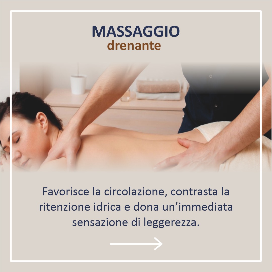 Esempio di seduta di massaggio drenante